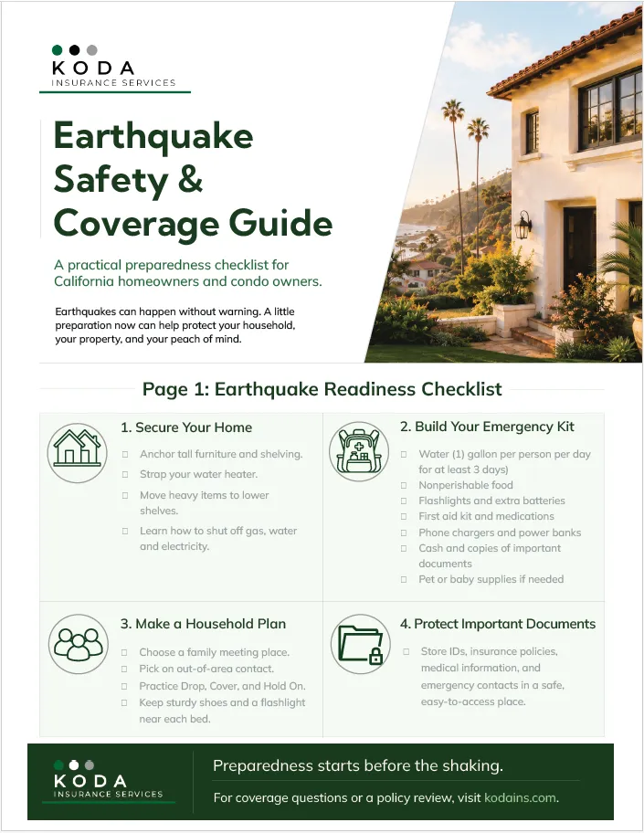 Thumbnail of the Earthquake Safety & Coverage Guide